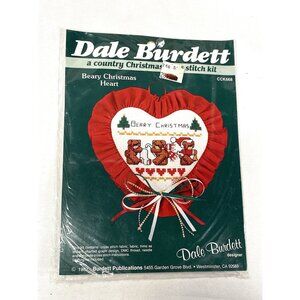 new dale burdett cross stitch kit CCK668 christmas hear bears
